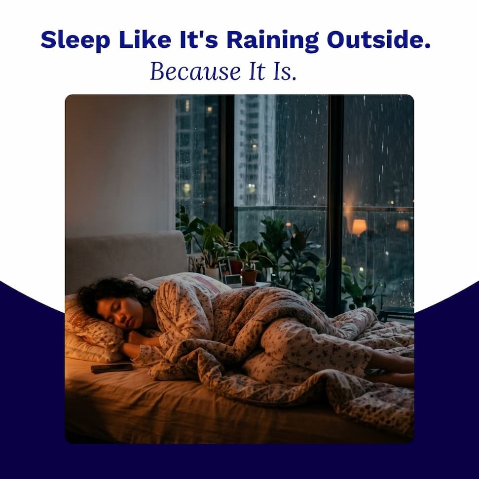 sleep through hujan