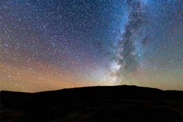 starry sky at natural bridges national monument