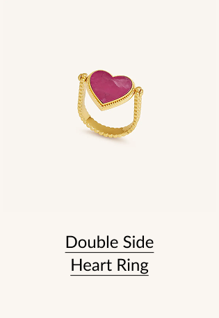 Double Side Heart Ring
