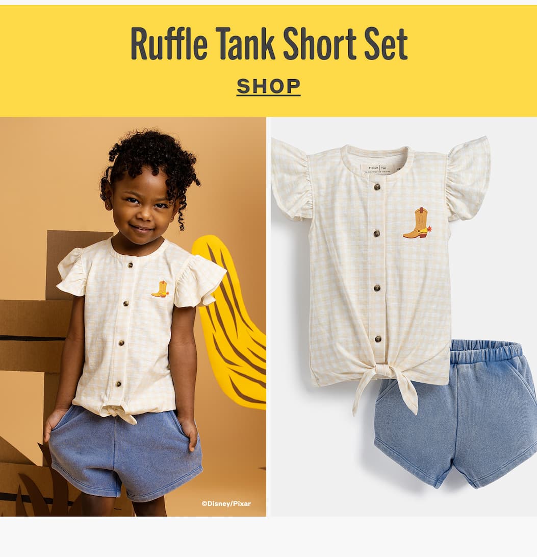 Ruffle Tank Short Set