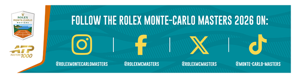 Follow the Rolex Monte-Carlo Masters 2026 on social