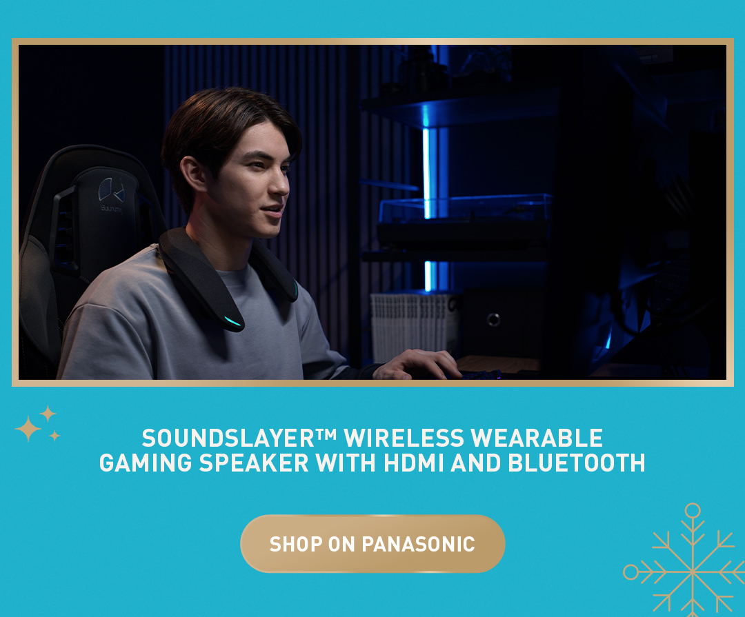 SoundSlayer™ Wireless Wearable Gaming Speaker with HDMI and Bluetooth