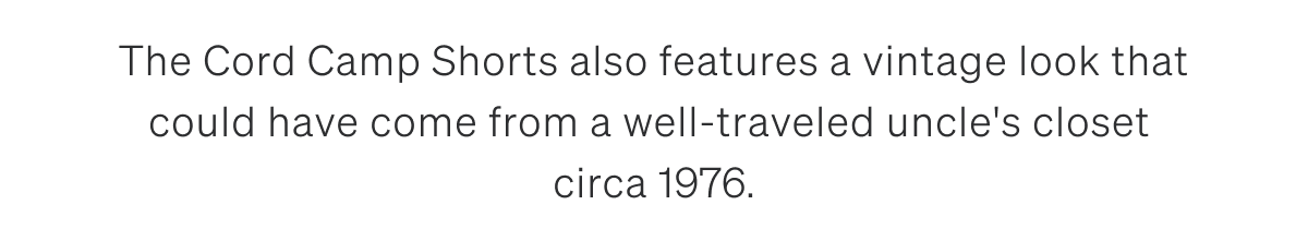 The Cord Camp Shorts | [SHOP NOW]
