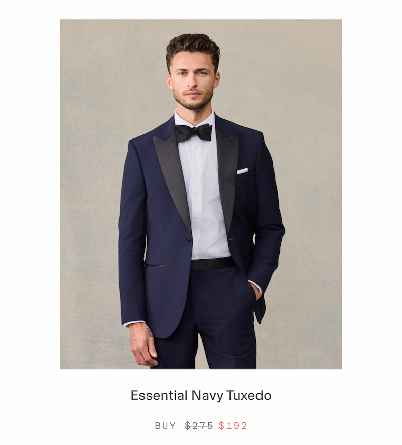 Essential Navy Tuxedo