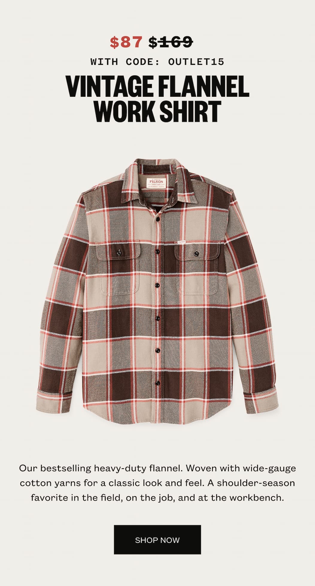 Vintage Flannel Work Shirt