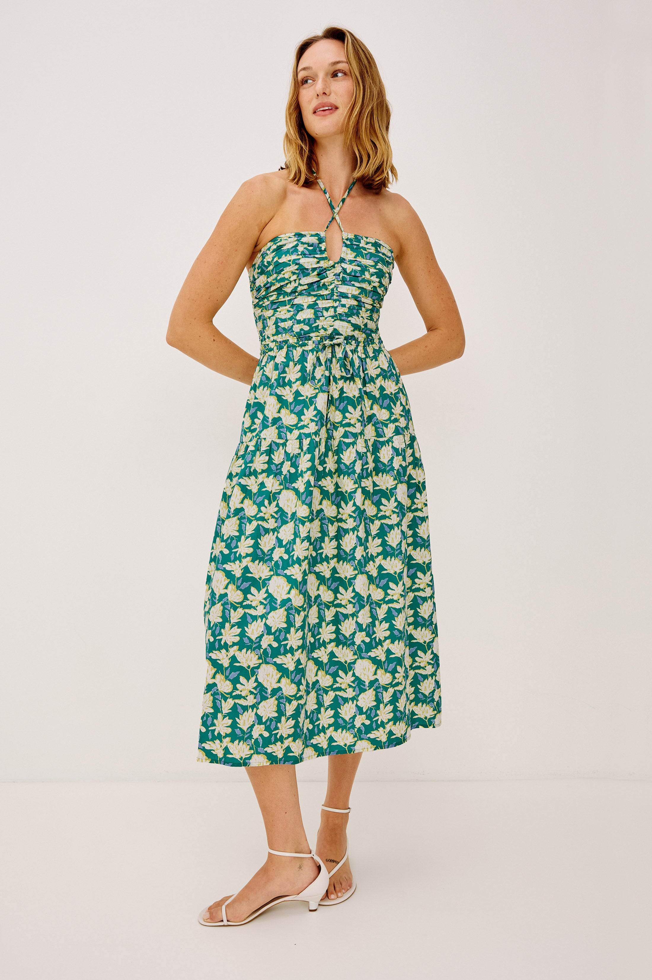 Image of IRENE DRESS - GREEN MAYFLOWER