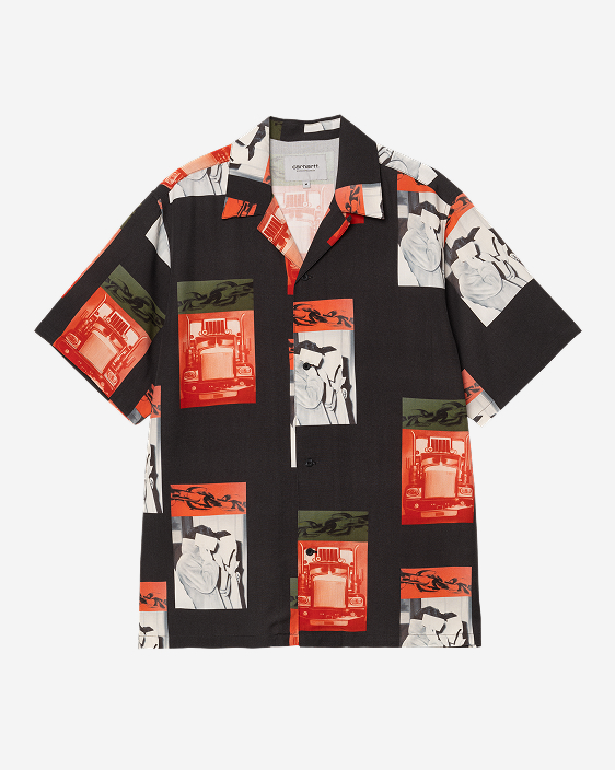 Carhartt WIP Short Sleeve Sean Hamilton Shirt | Black