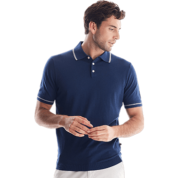 Ferdinand Cotton Silk Short Sleeve Polo Shirt