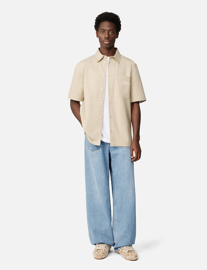 Drew Shirt in Pale Beige
