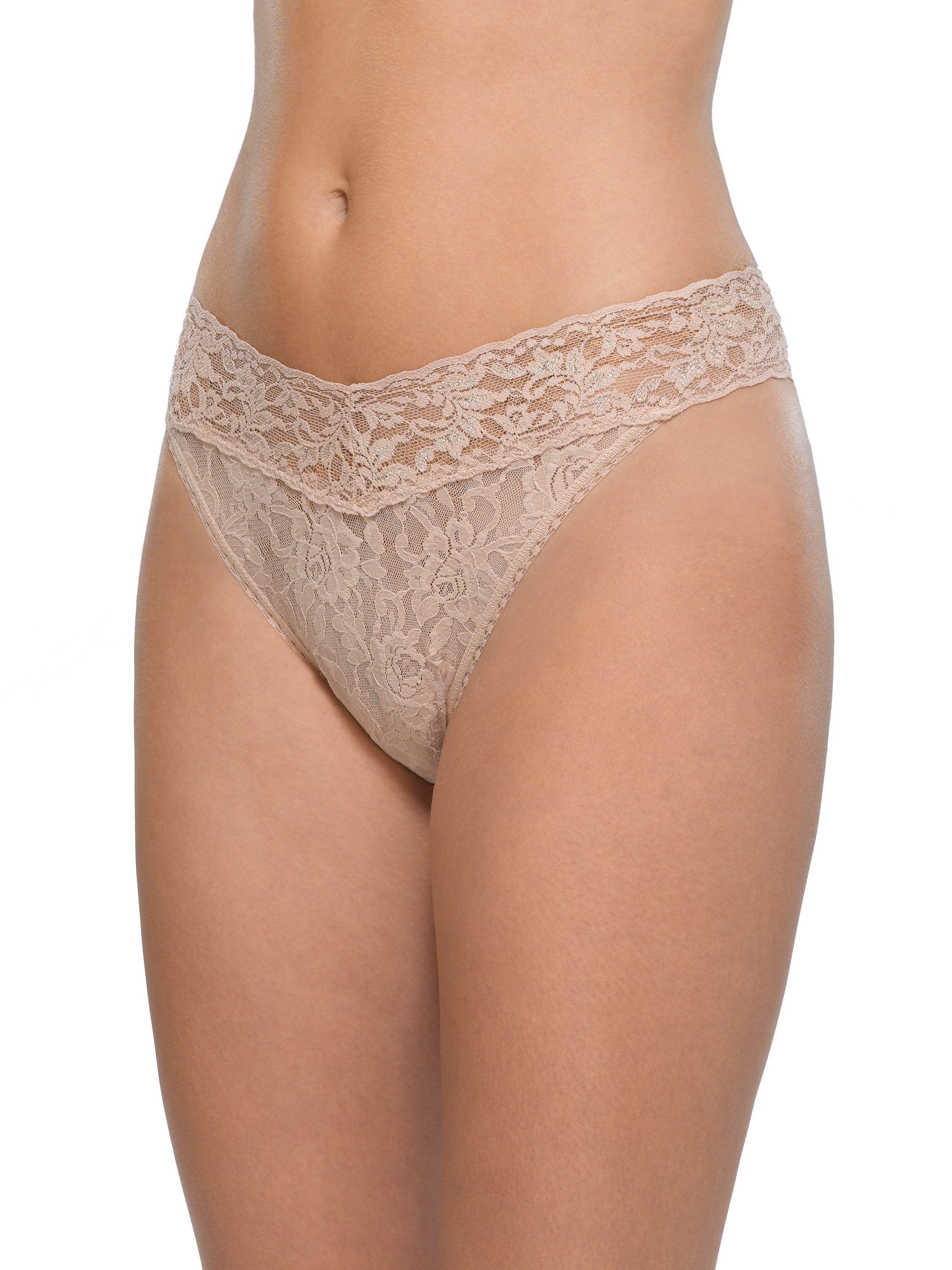 Image of Signature Lace® Original Rise Thong Chai