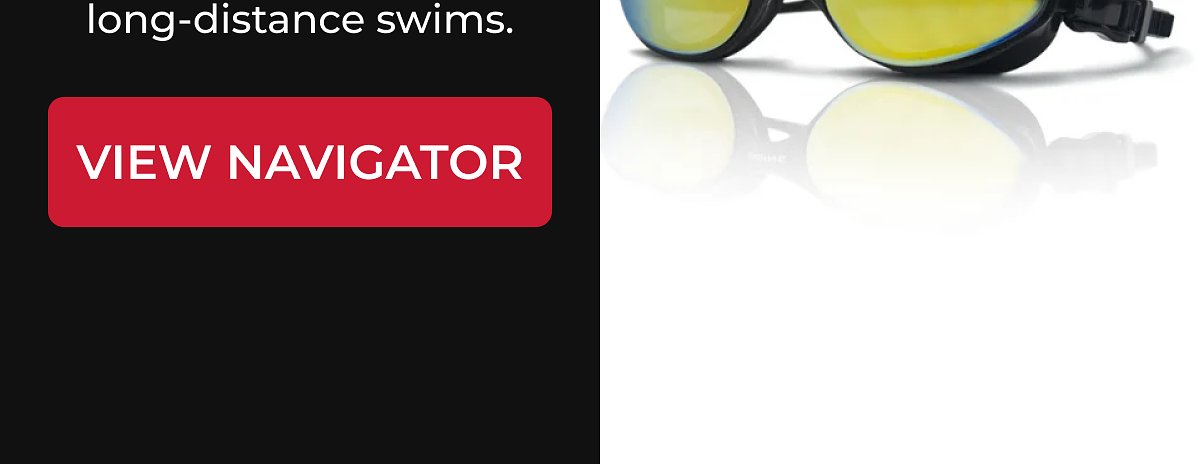 Goggles with yellow lenses for long-distance swims.