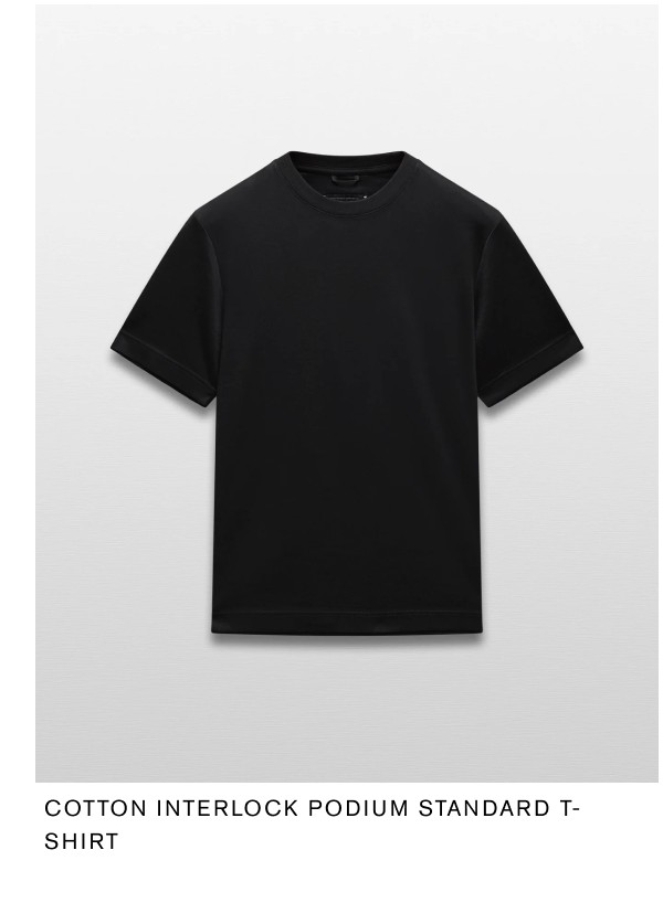 Cotton Interlock Podium Standard T-Shirt