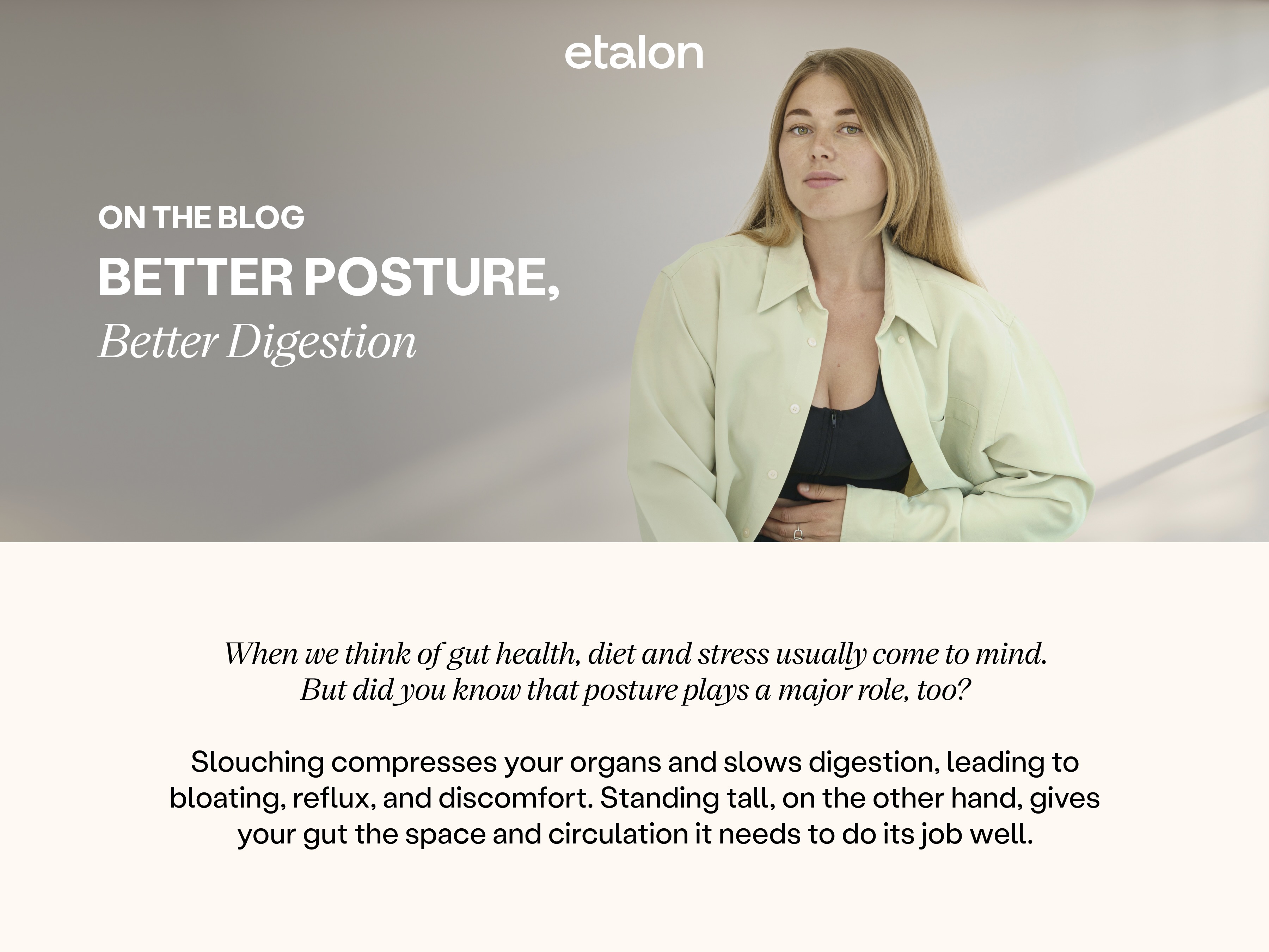 On The Blog: Better Posture, Better Digestion
