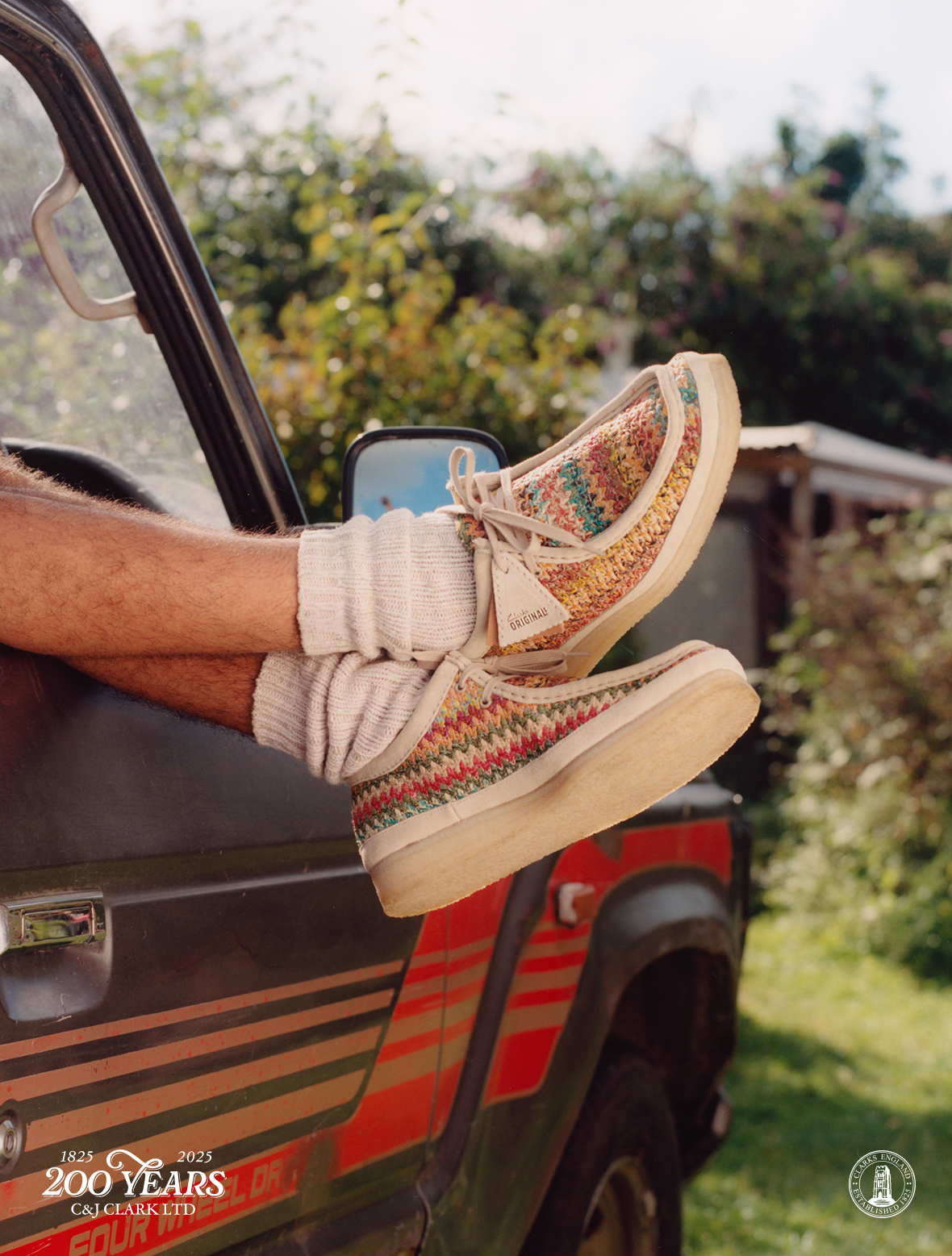 Clarks Originals - 200 Years - Wallabee Multicolor Rafia