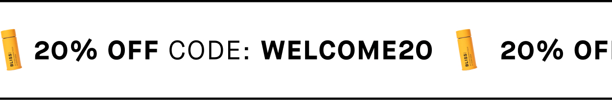 20% off code: WELCOME20