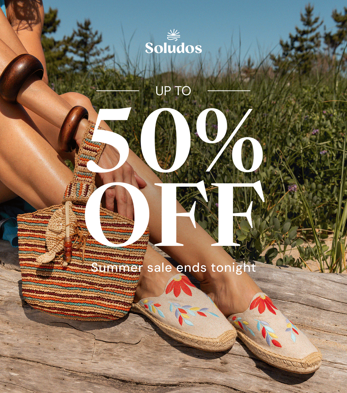 UP TO 50% OFF: Summer sale ends tonight