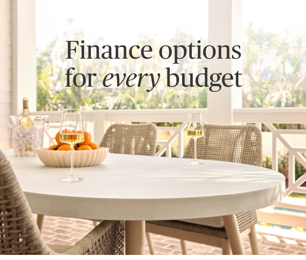 Finance options for every budget