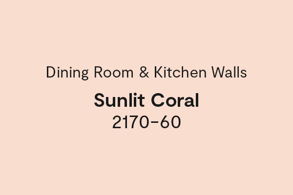 Dining Room & Kitchen Walls - Sunlit Coral 2170-60