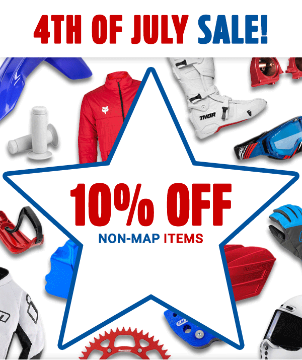 4th of July 10% Off Non Map Sale