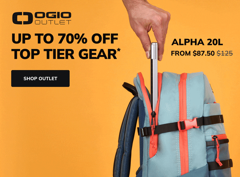 Up to seventy percent Off top tier gear shop outlet bags