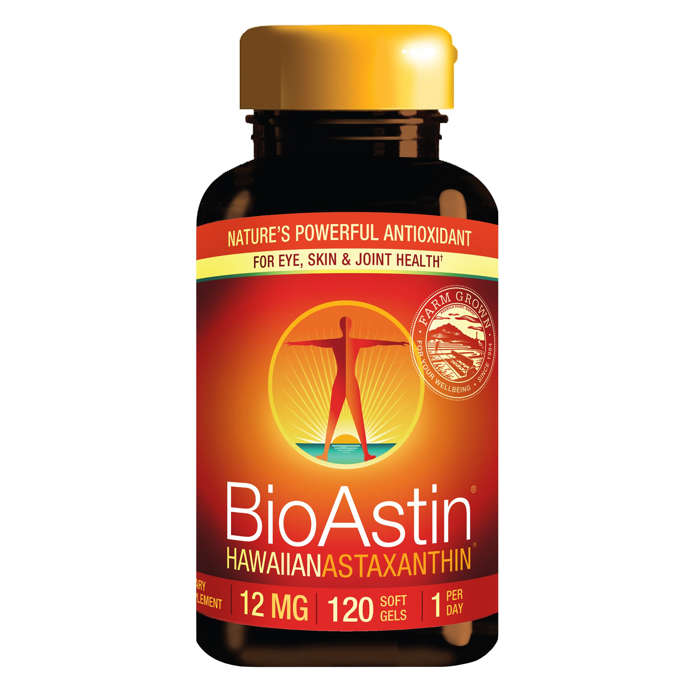 BioAstin Hawaiian Astaxanthin 12 mg, 120 Soft Gels
