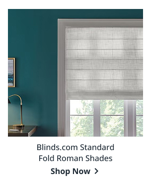 Blinds.com Standard Fold Roman Shades | Shop Now >