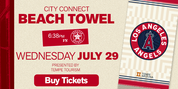 City Connect Beach Towel, Presented by Tempe Tourism - Wednesday, July 29, 6:38pm vs. Houston Astros - Buy Tickets