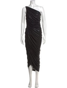 One-Shoulder Midi Length Dress