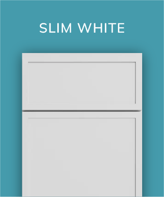 Slim white cabinet