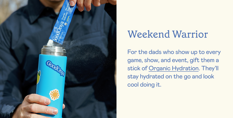 Organic Hydration for the sports dad