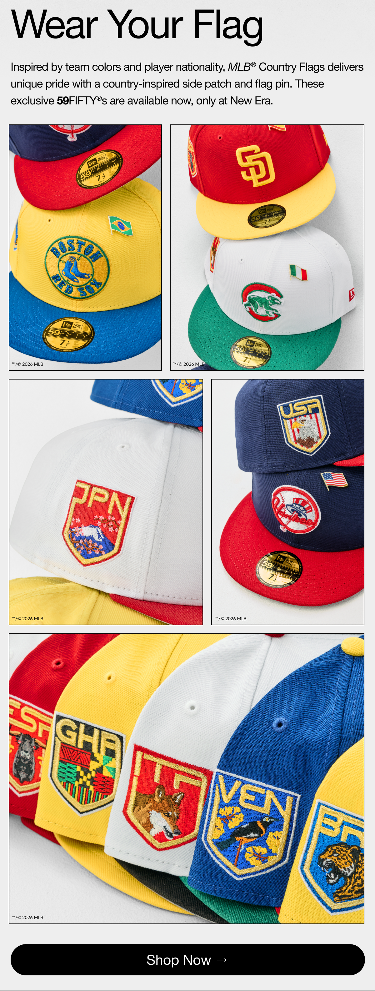Wear Your Flags. Shop Now.