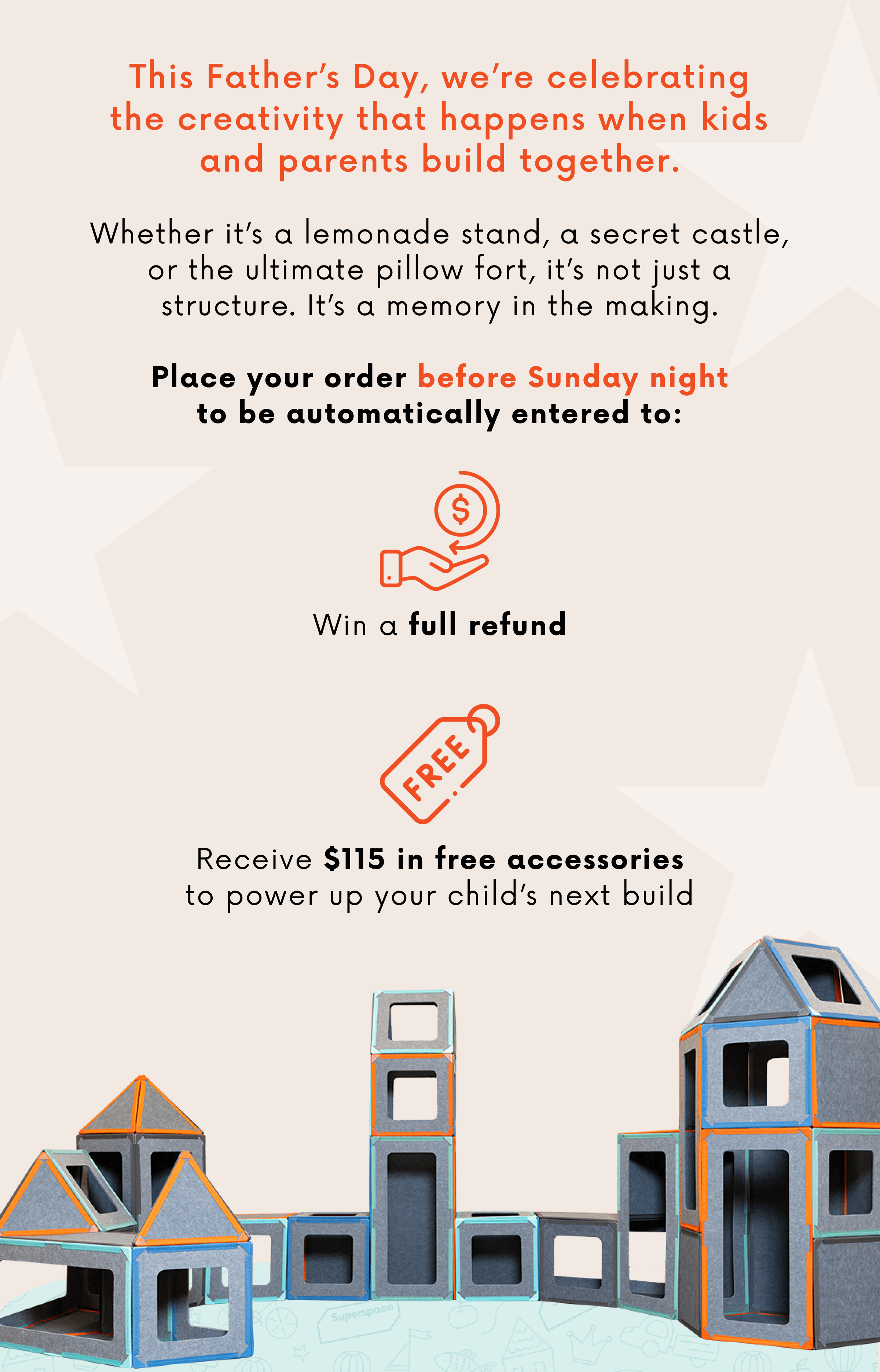 This Father’s Day, we’re celebrating the creativity that happens when kids and parents build together.
