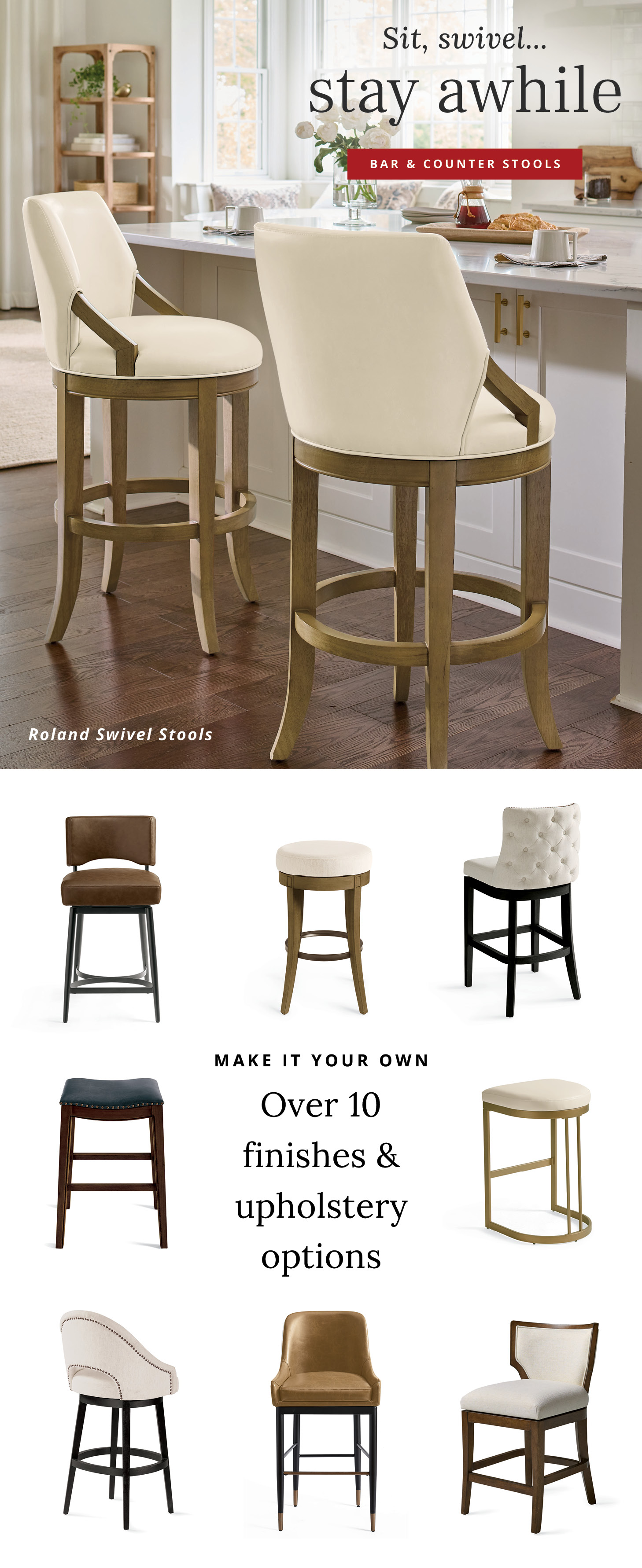 Roland Swivel Stools