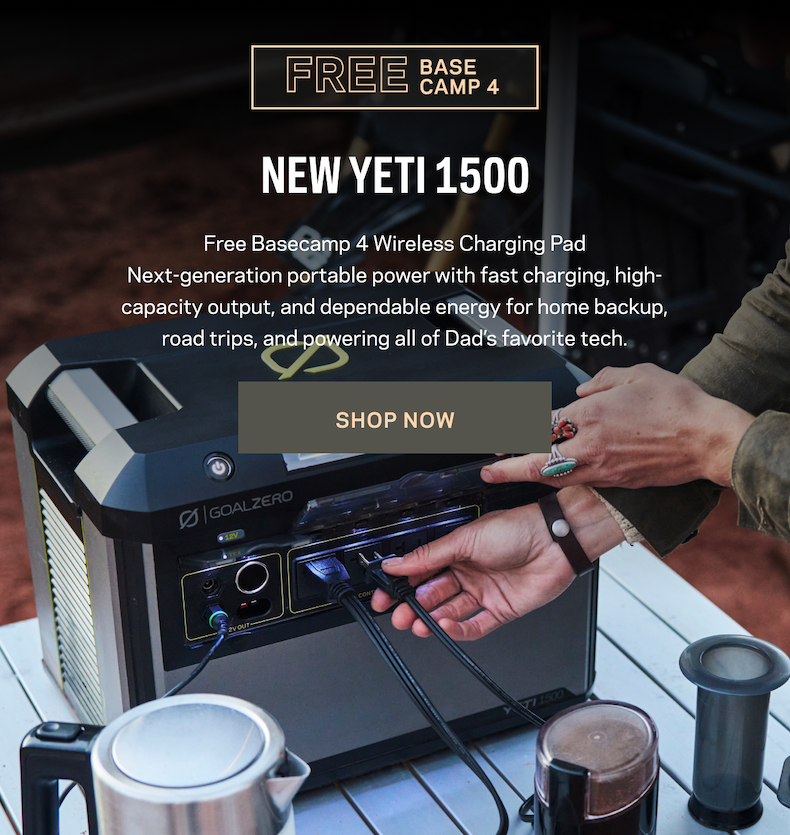 Yeti 1500 + FREE Basecamp 4