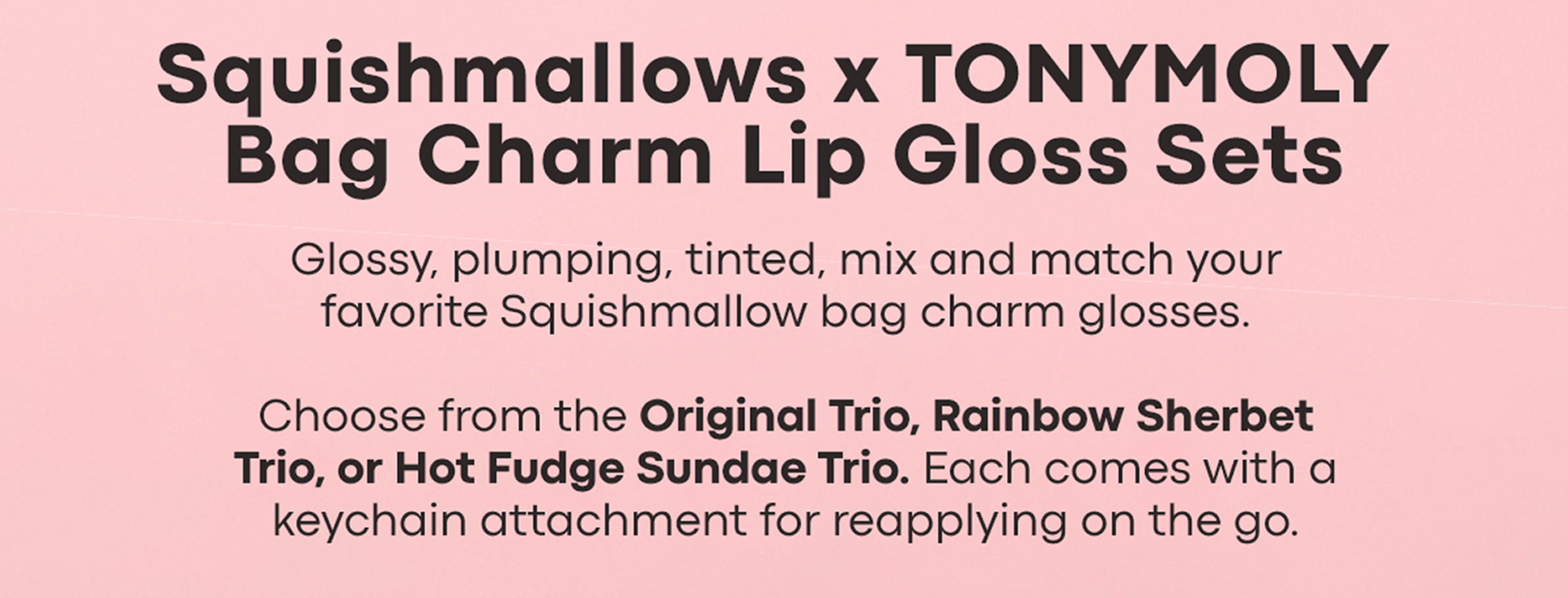 bag charm lip gloss sets