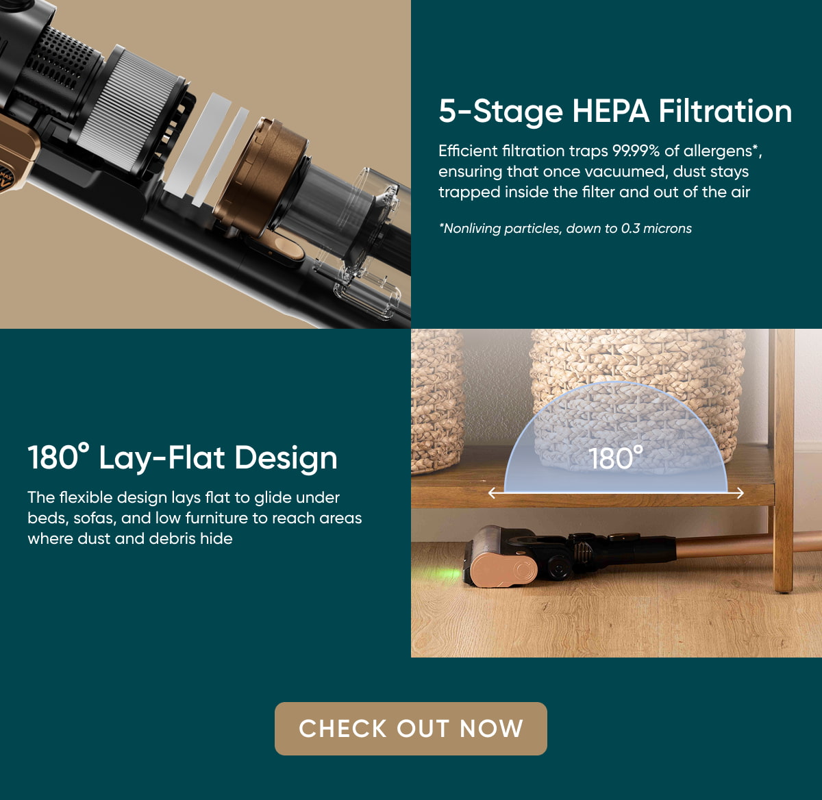 5 stage HEPA Filtration