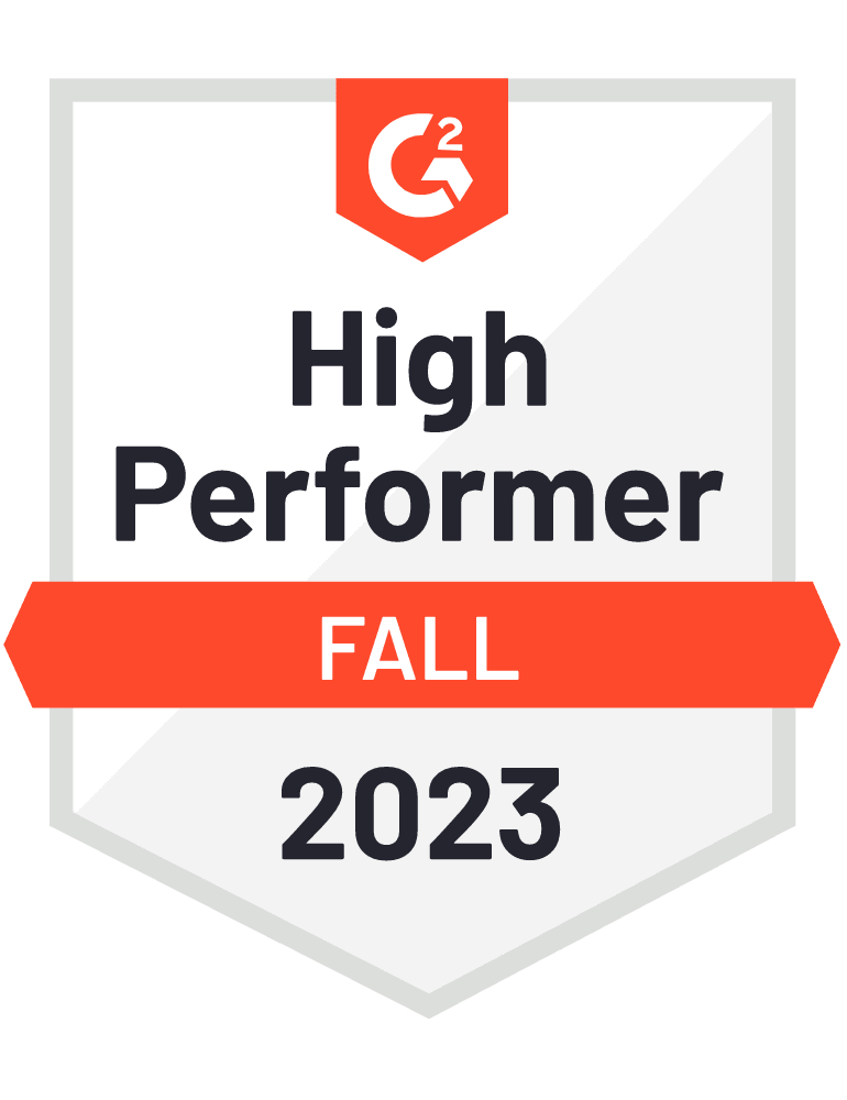High Performer - G2 badge
