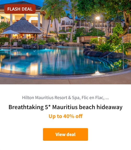 Breathtaking 5* Mauritius beach hideaway