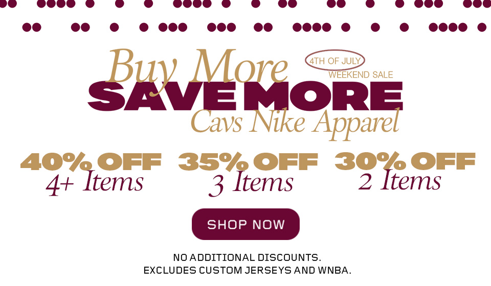 Save on Cavs Nike Apparel
