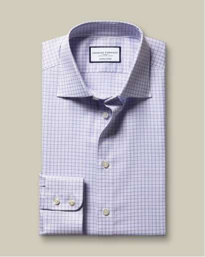 Luxury Check Shirt - Lilac