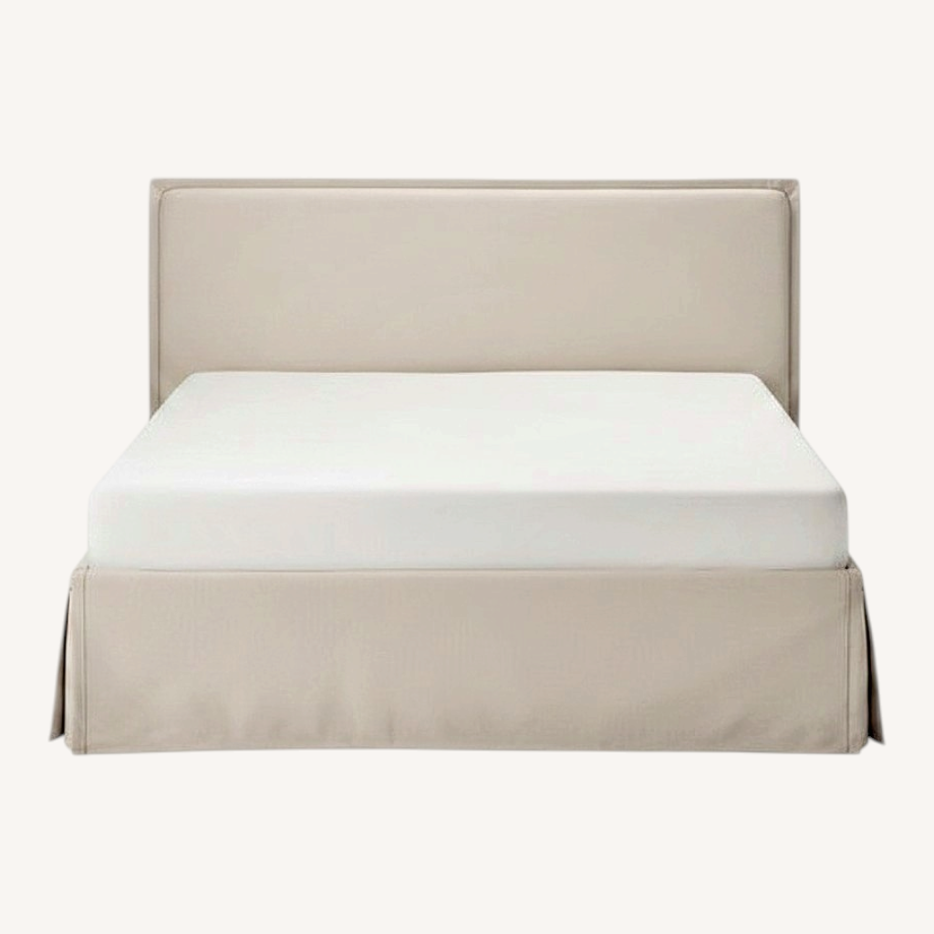 Image of Ikea Natural Wood Queen Bed