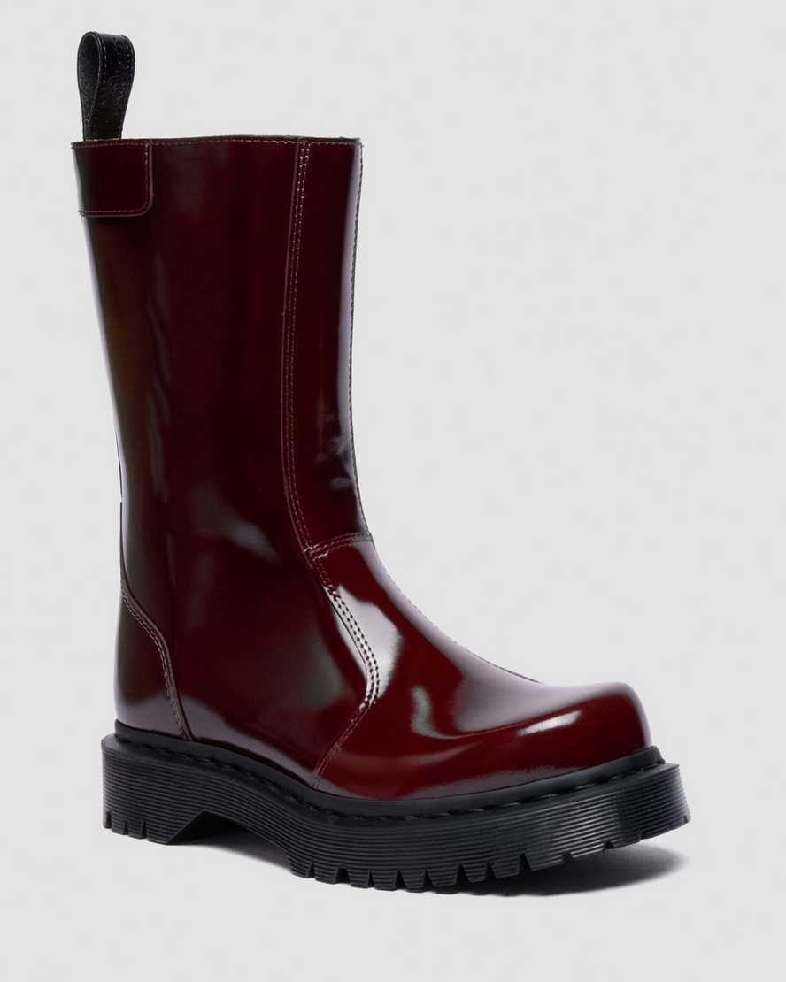 Image of Rejena Laquered Leather Boots
