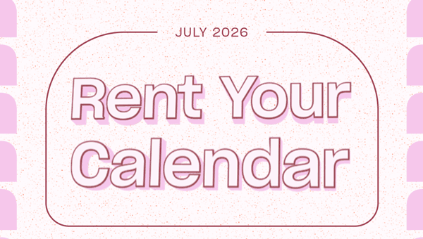 Rent Your Calendar.