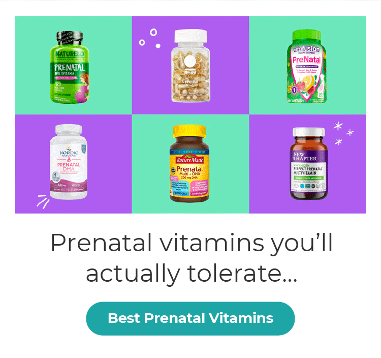 Prenatal vitamins you'll actually tolerate...