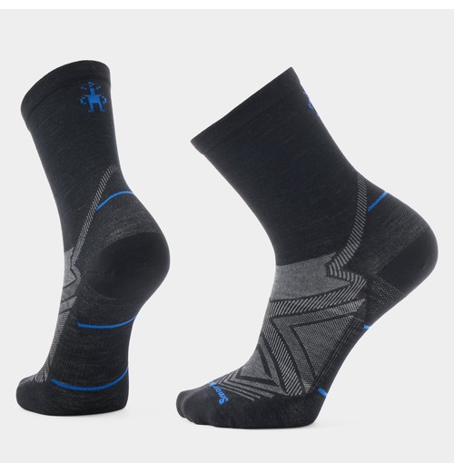 Run Mid Crew Socks-Black / L