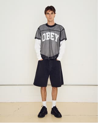 BIGWIG BAGGY DENIM SHORT WASHED BLACK