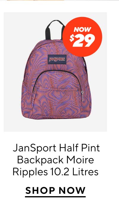 Now $49 JanSport SuperBreak Plus Backpack Moire Ripples 26 Litres