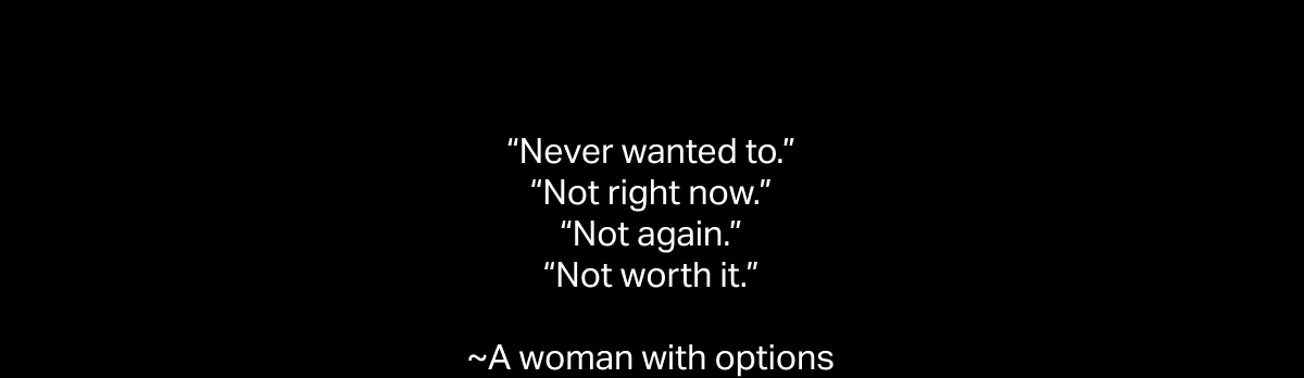 Never wanted to