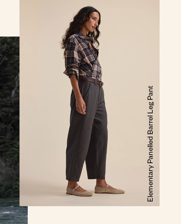 Elementary Panelled Barrel Pants