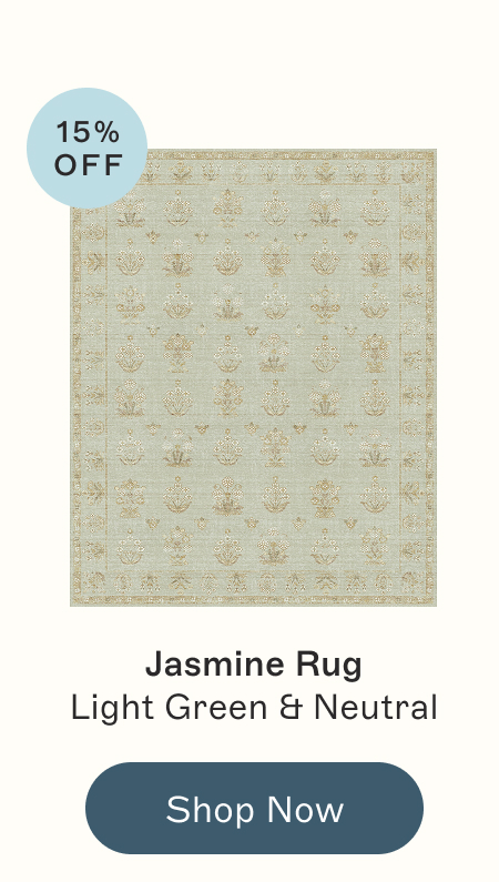 Jasmine Rug Light Green & Neutral